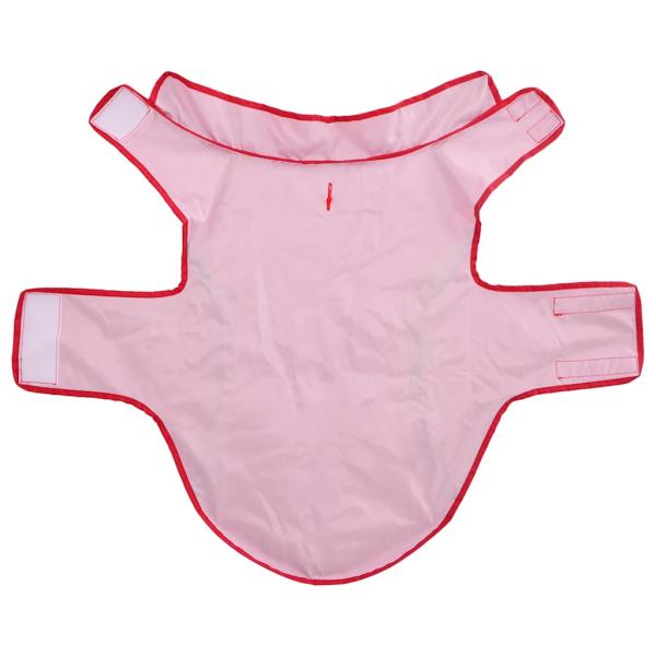Hunde Regenmantel mit Reflexstreifen Polyester Rot L