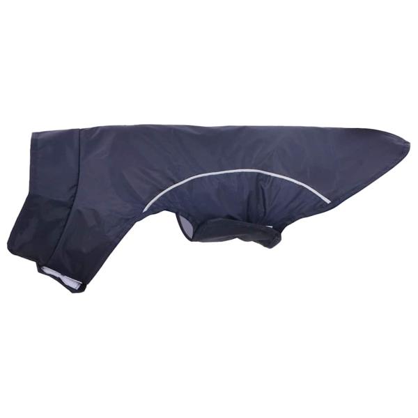 Hunde Regenmantel mit Reflexstreifen Polyester Marineblau XXS
