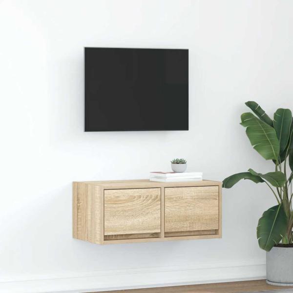 ARDEBO.de - TV-Schrank Sonoma-Eiche 60x31x25,5 cm Holzwerkstoff