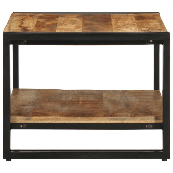 Couchtisch 70x50x38 cm Raues Massivholz Mango