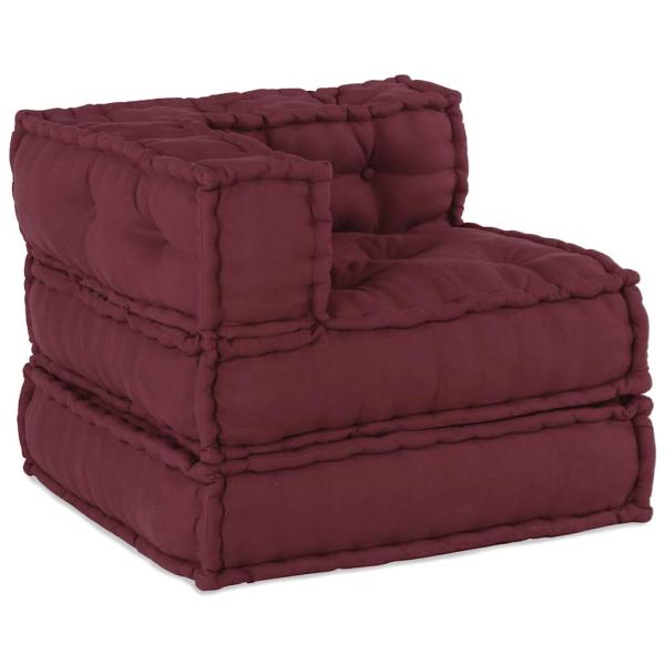 Modulares Sofaelement Kastanienbraun 70x70x54 cm Stoff