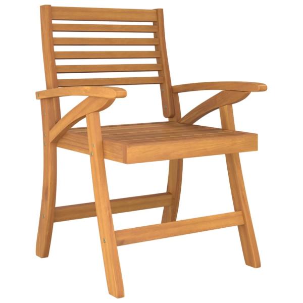 Gartenstühle 2 Stk. 58x58x87 cm Massivholz Akazie