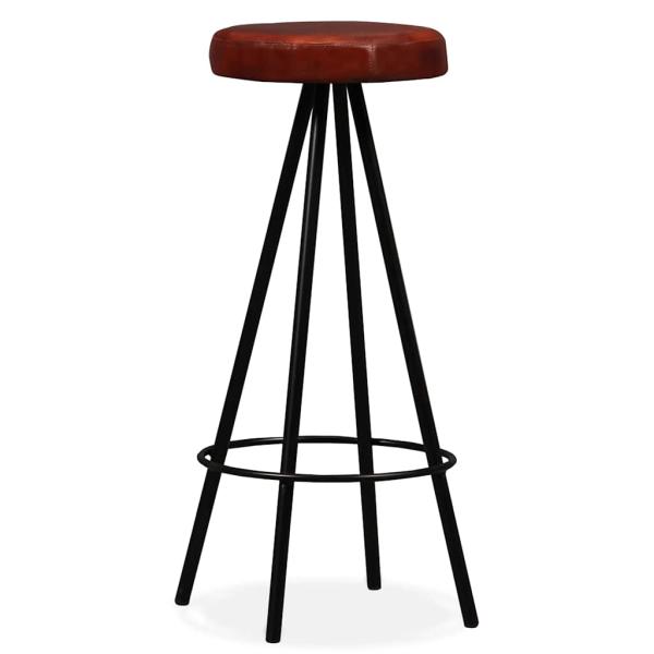 Barhocker 4 Stk. Echtleder