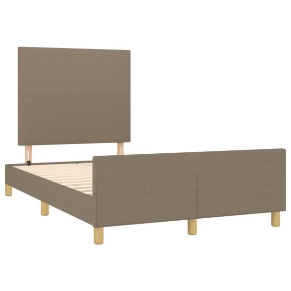 Bettgestell ohne Matratze Taupe 120x190 cm Stoff