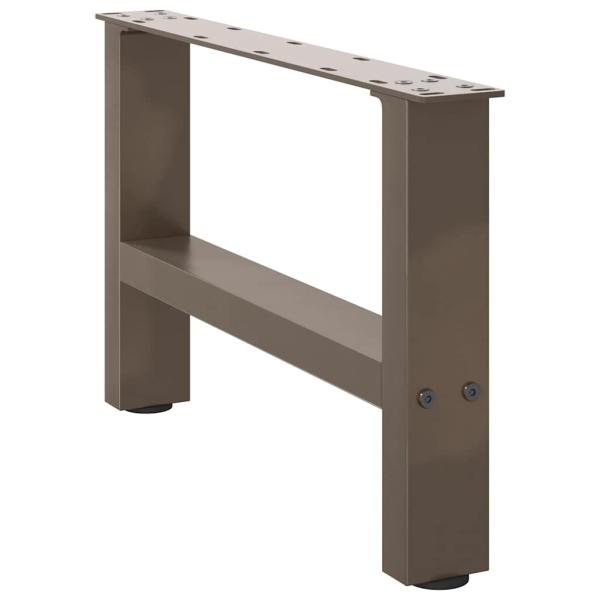 Couchtischbeine Naturstahl 2 Stk. 50x(30-31) cm Stahl