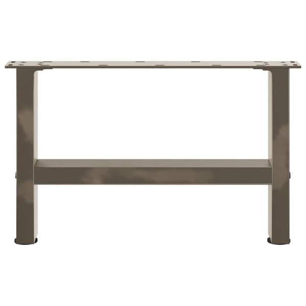 Couchtischbeine Naturstahl 2 Stk. 50x(30-31) cm Stahl