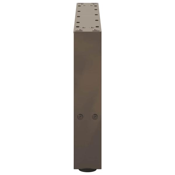 Couchtischbeine Naturstahl 2 Stk. 50x(30-31) cm Stahl