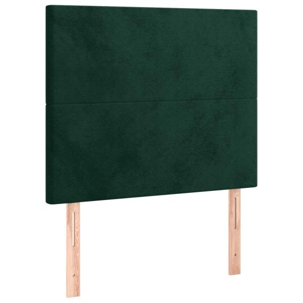 Bettgestell ohne Matratze Dunkelgrün 120x190 cm Samt