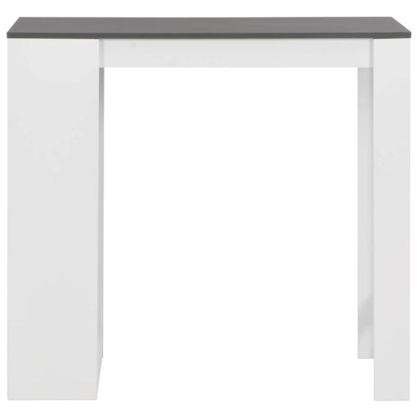 Bartisch mit Regal Wei? 110x50x103 cm