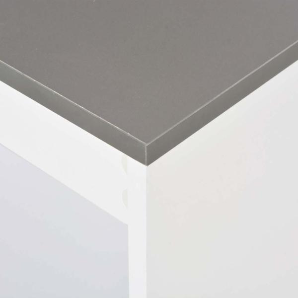 Bartisch mit Regal Wei? 110x50x103 cm