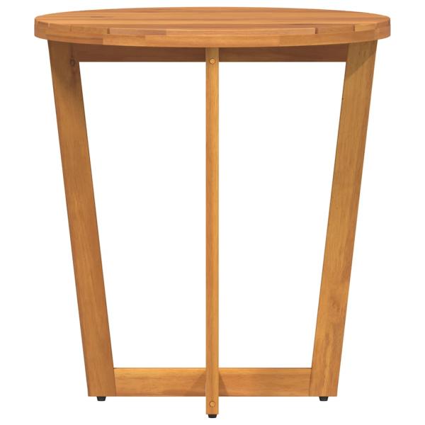 Garten-Beistelltisch Rund Ø70x75 cm Massivholz Akazie