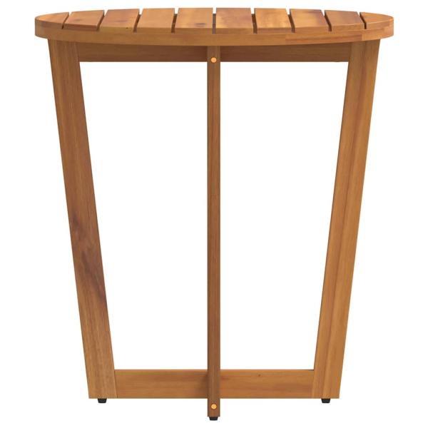 Garten-Beistelltisch Rund Ø70x75 cm Massivholz Akazie