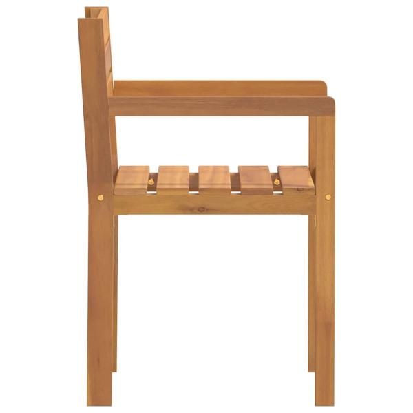 Gartenstühle 2 Stk. 50x53x80 cm Massivholz Akazie