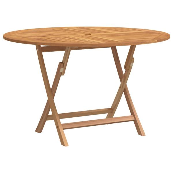 Gartentisch Klappbar Ø 110x75 cm Massivholz Teak