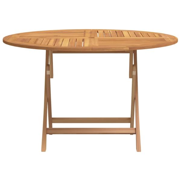 Gartentisch Klappbar Ø 110x75 cm Massivholz Teak