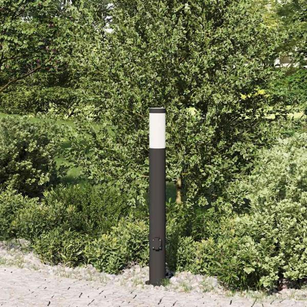Pollerleuchte mit Auslass 80 cm Edelstahl IP44