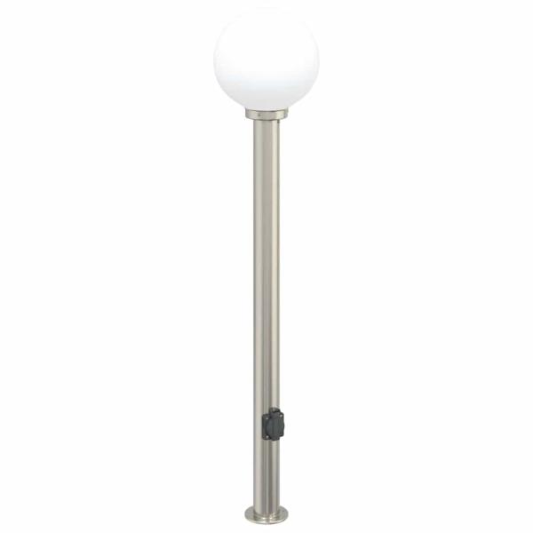 Pollerleuchte mit Auslass 120 cm Edelstahl IP44