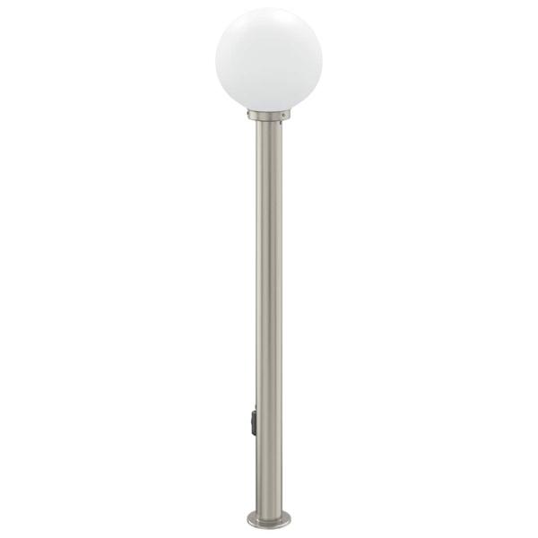 Pollerleuchte mit Auslass 120 cm Edelstahl IP44