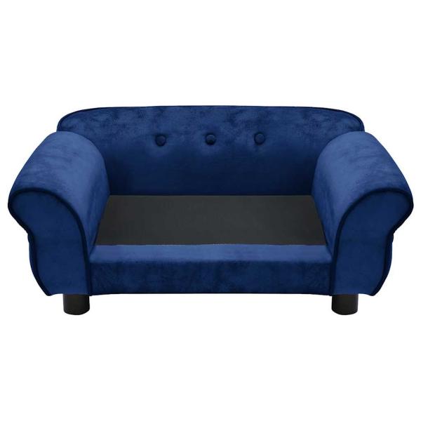 Hundesofa Blau 72x45x30 cm Plüsch