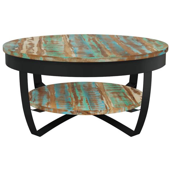 Couchtisch mit Ablage Altholz Massiv 65x32 cm