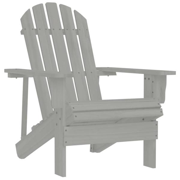 ARDEBO.de - Gartenstuhl Holz Grau