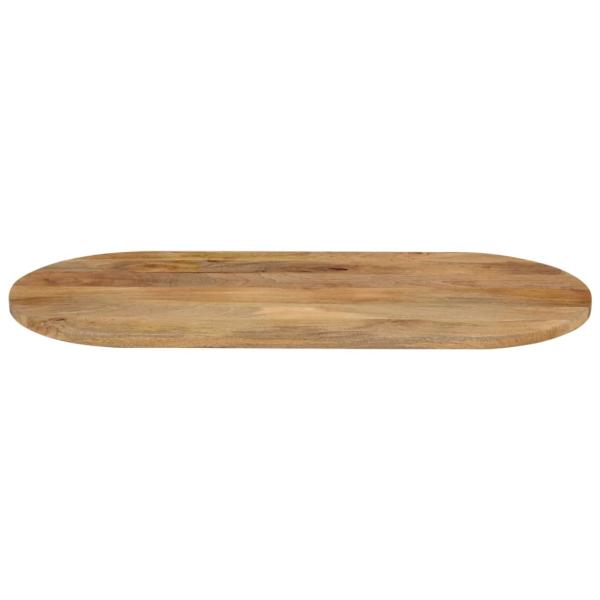 Tischplatte 120x50x3,8 cm Oval Massivholz Mango