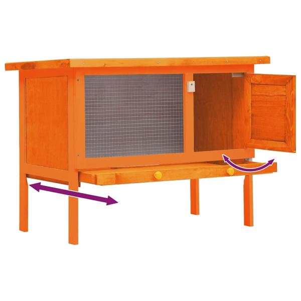 Kaninchenstall Kleintierhaus Hasenstall 1 Ebene Holz