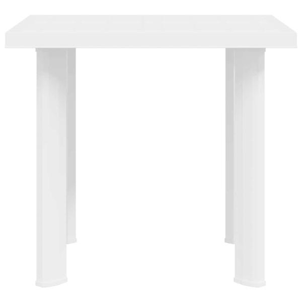 Gartentisch Weiß 80x75x72 cm Kunststoff