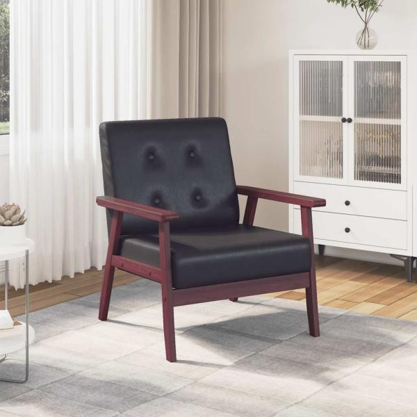 ARDEBO.de - Sessel Schwarz Kunstleder