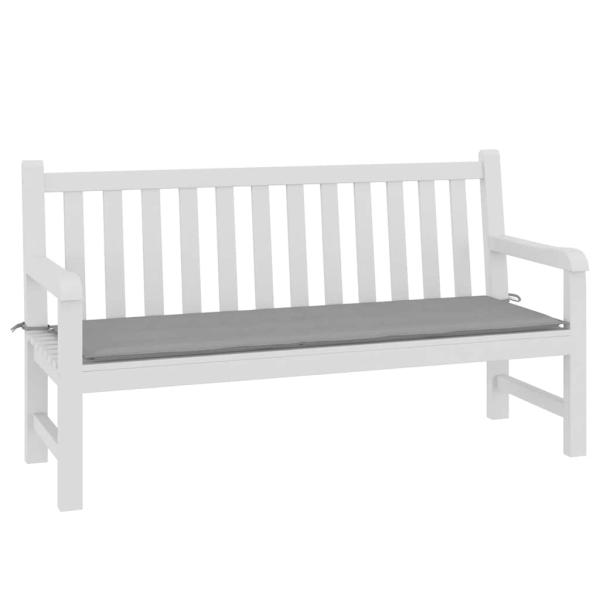 Gartenbank-Auflage Grau 150x50x3 cm Oxford-Gewebe