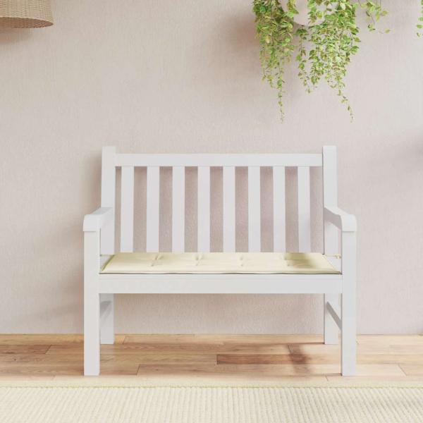 ARDEBO.de - Gartenbank-Auflage Creme 100x50x3 cm Oxford-Gewebe