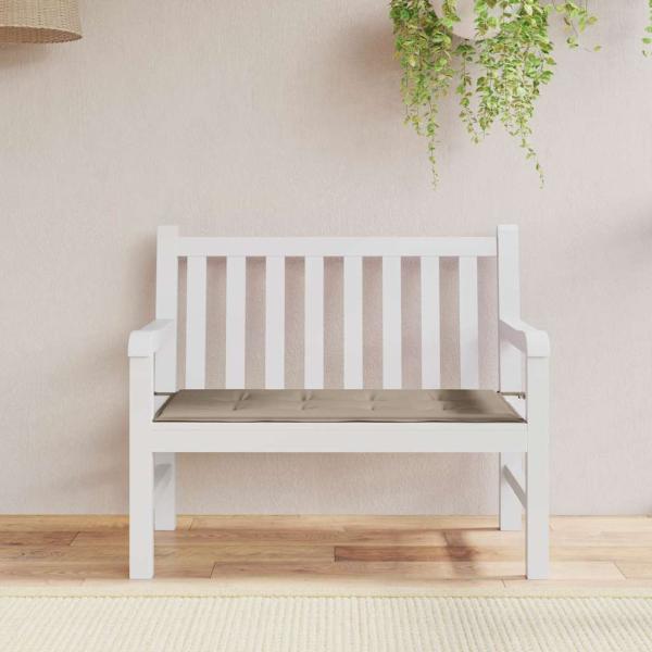 ARDEBO.de - Gartenbank-Auflage Taupe 100x50x3 cm Oxford-Gewebe