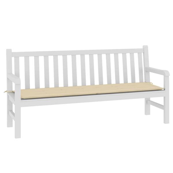 Gartenbank-Auflage Beige 180x50x3 cm Oxford-Gewebe