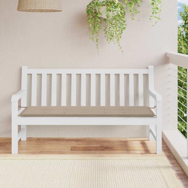 ARDEBO.de - Gartenbank-Auflage Taupe 150x50x3 cm Oxford-Gewebe