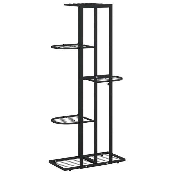 Blumenständer 5-Etagen 43x22x98 cm Schwarz Metall