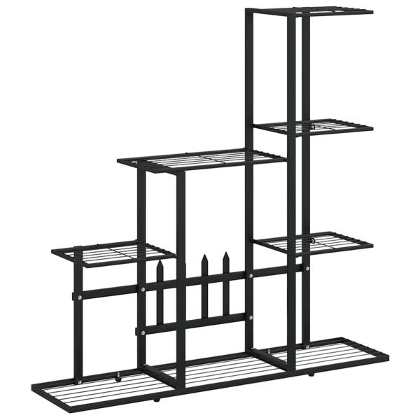 Blumenständer 94,5x25x88 cm Schwarz Metall