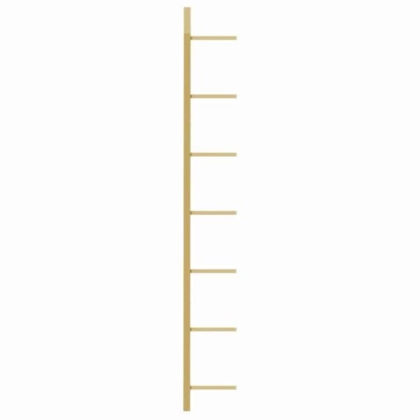 Wand-Weinregal für 7 Flaschen Golden Metall