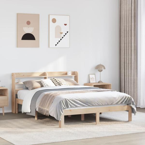ARDEBO.de - Bettgestell mit Kopfteil ohne Matratze 150x200 cm
