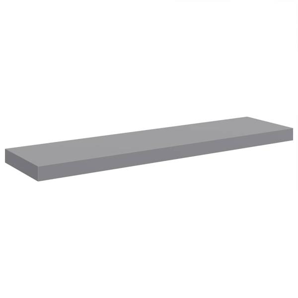 Schwebende Wandregale 4 Stk. Grau 90x23,5x3,8cm MDF