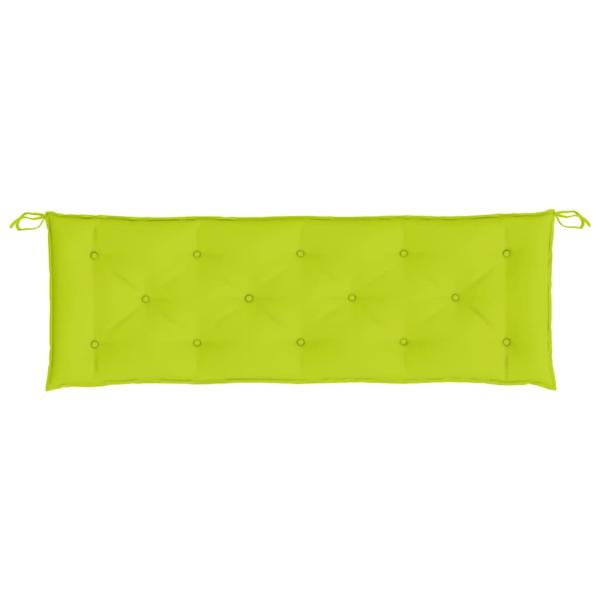 Gartenbank-Auflagen 2 Stk. Knallgrün 150x50x7 cm Oxford-Gewebe