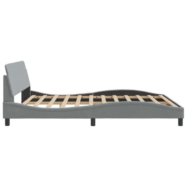 Bettgestell Dover Hellgrau 180x200 cm Stoff