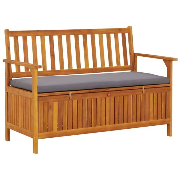 ARDEBO.de - Gartenbank mit Stauraum 120 cm Massivholz Akazie