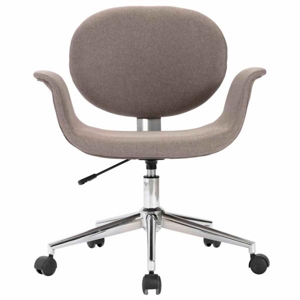 Esszimmerstuhl Drehbar Taupe Stoff