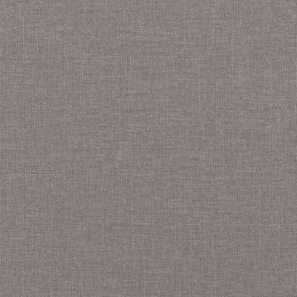 Sessel mit Hocker Taupe 60 cm Stoff