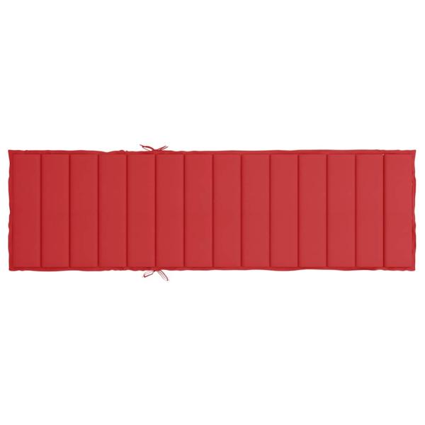 Sonnenliegen-Auflage Rot 200x50x3 cm Oxford-Gewebe