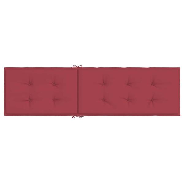 Liegestuhl-Auflage Weinrot (75+105)x50x4 cm