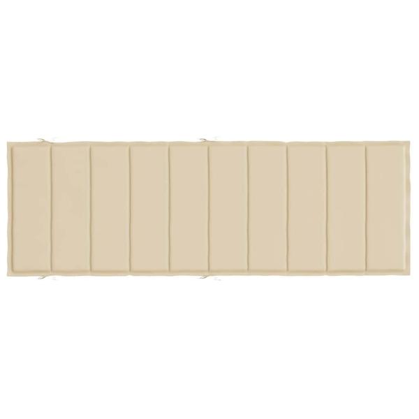 Sonnenliegen-Auflage Beige 186x58x4 cm Oxford-Gewebe