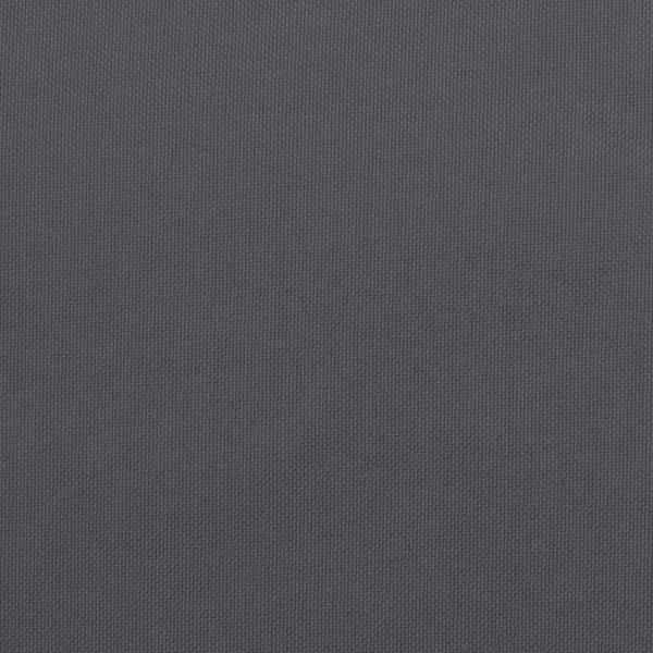 Kissen Rund Anthrazit Ø 100x11 cm Oxford-Gewebe