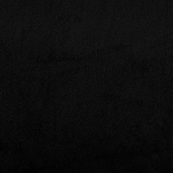 Sessel mit Hocker Schwarz 60 cm Mikrofasergewebe