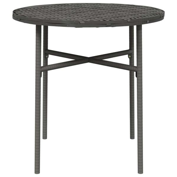 Beistelltisch Grau 45 cm Poly Rattan